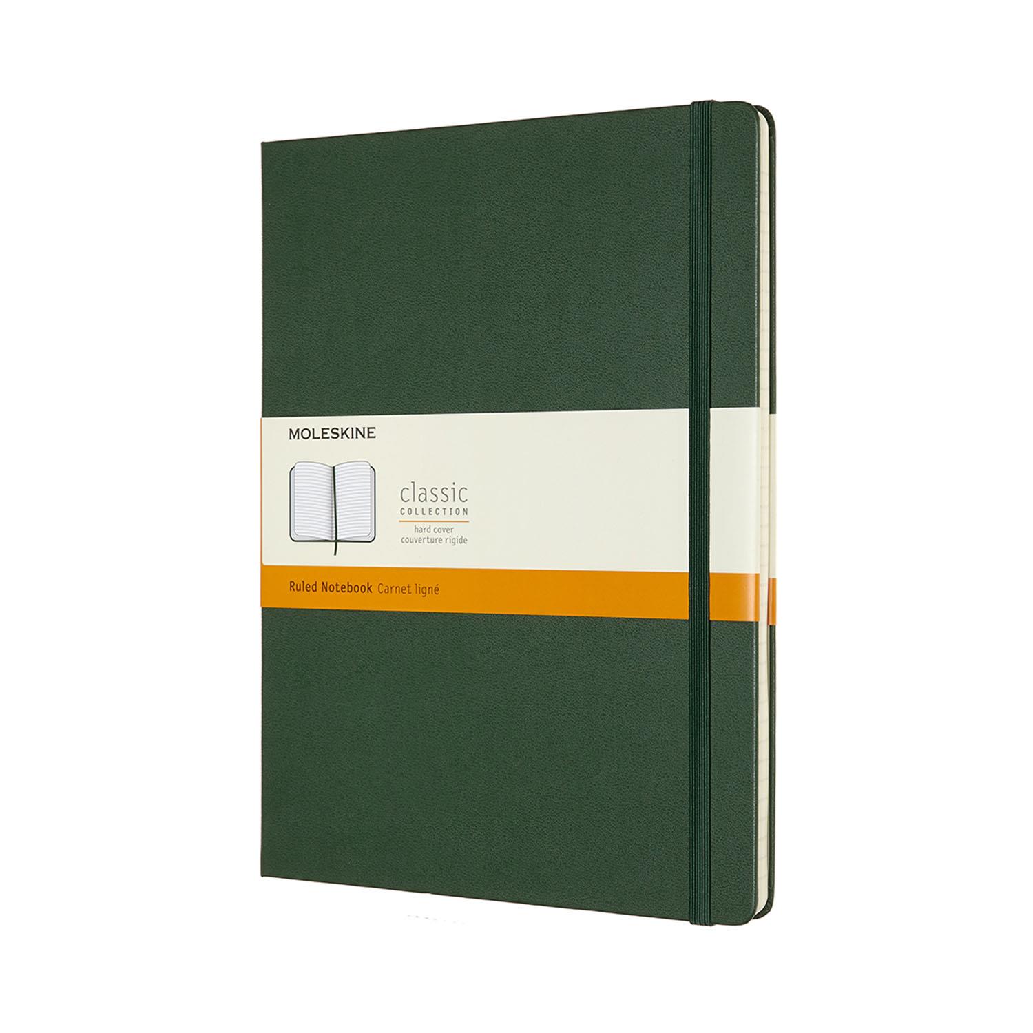 Moleskine Notebook XL Ruled Myrtle Green Hard